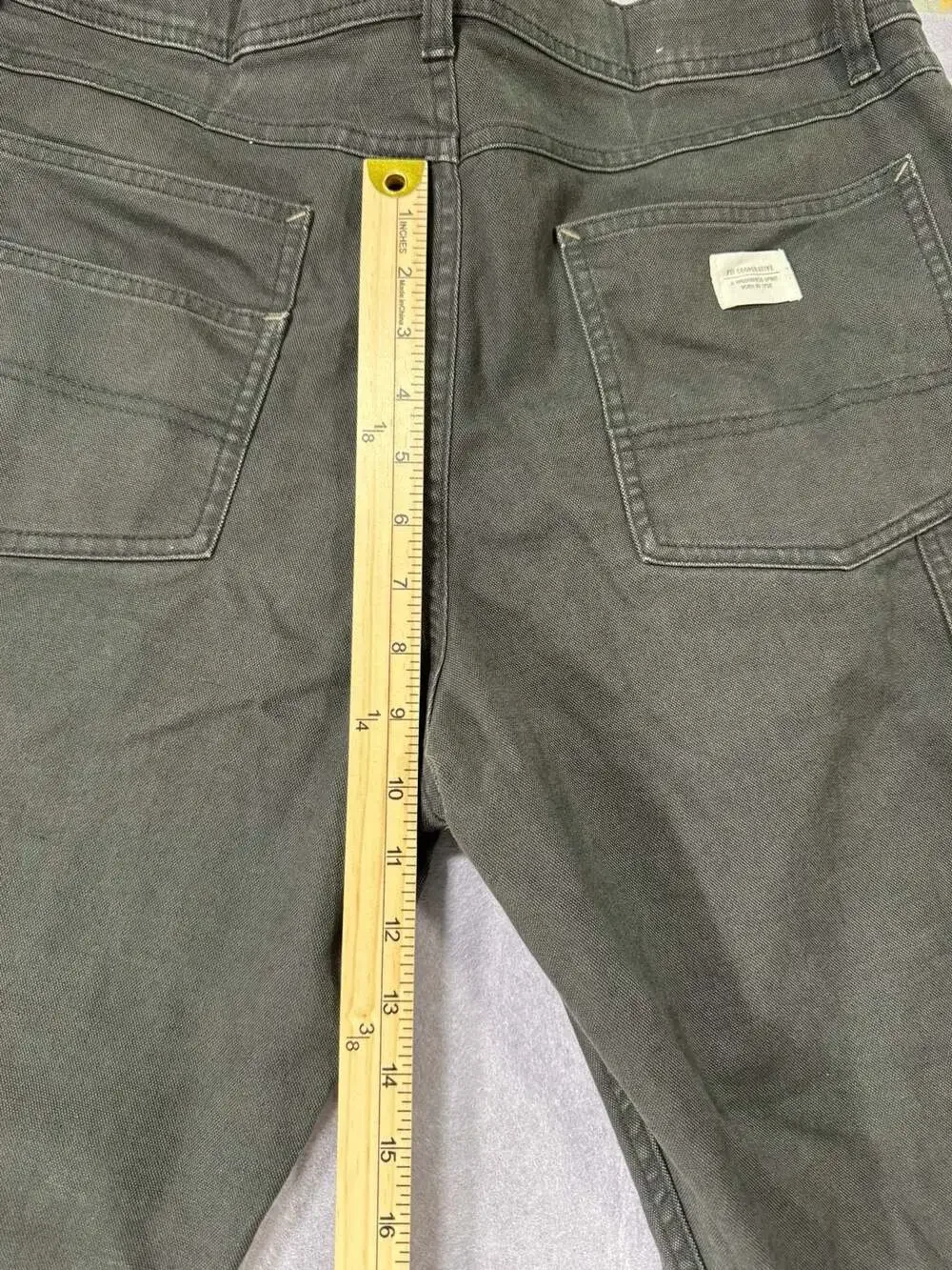 REI Co-op Pants Size 36W x 30L Gray Double Knee Canvas Hiking Work Utility